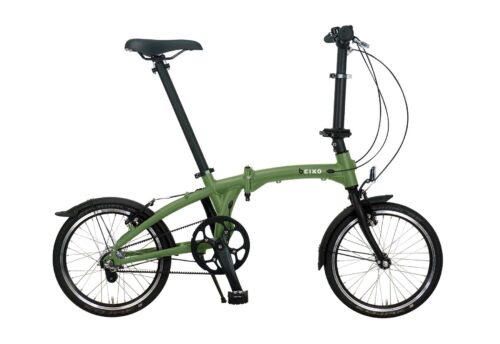 Beixo Vouwfiets Crosstown met riem aandrijving Grasgroen