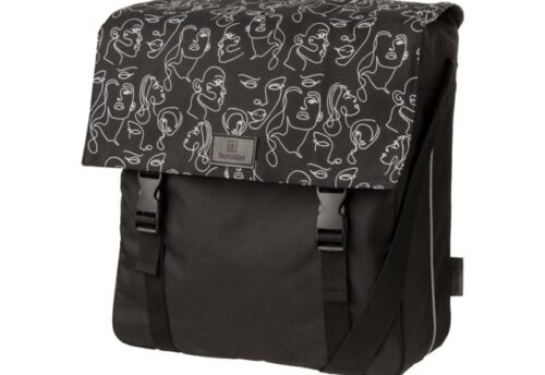 FastRider Enkele fietstas Shopper Livia Trend Zwart 17L