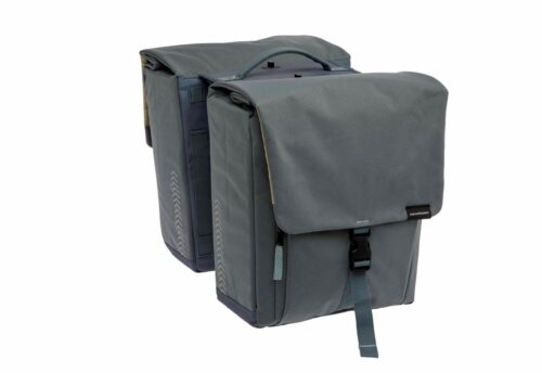 New Looxs Dubbele fietstas Tulum MIK 32L Grijs/Groen