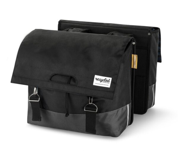 Urban Proof Dubbele fietstas 40L Recycled - Zwart/Grijs