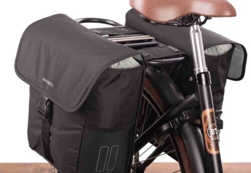 Basil Dubbele Fietstas Go - 32L Zwart