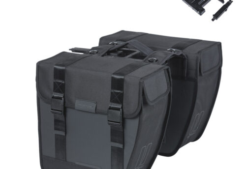 Basil Dubbele Fietstas Tour Waterproof MIK 2.0 28L Zwart