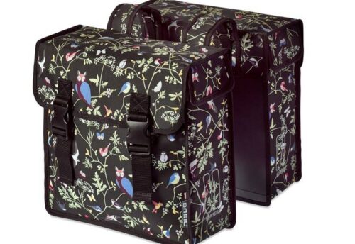 Basil Dubbele fietstas Wanderlust Charcoal