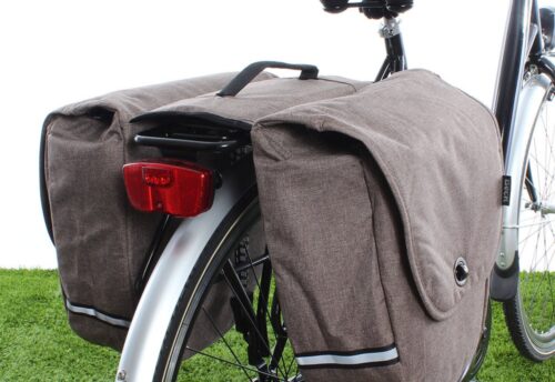 Beck Dubbele Fietstas Pick-Up 23L Bruin