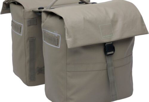 New Looxs Dubbele fietstas Leeds Double MIK 2.0 38L Taupe