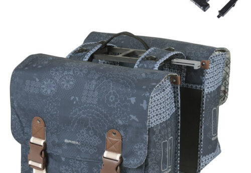 Basil Dubbele Fietstas Bohème MIK 2.0 32L Indigo Blue