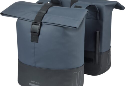 Basil Dubbele Fietstas Cove 28-32L Marineblauw/Zwart