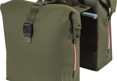 Basil Dubbele Fietstas SoHo Nordlicht MIK 2.0 - 41L Mosgroen