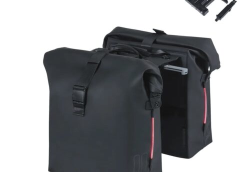 Basil Dubbele Fietstas SoHo Nordlicht MIK 2.0 - 41L Zwart