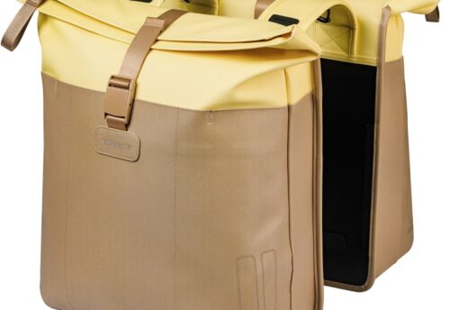 Basil Dubbele Fietstas Vive 28-35L Zand/Geel