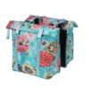 Basil Dubbele fietstas Bloom Field 28-35L Blauw
