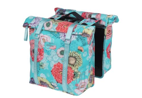 Basil Dubbele fietstas Bloom Field MIK 28-35L Blauw