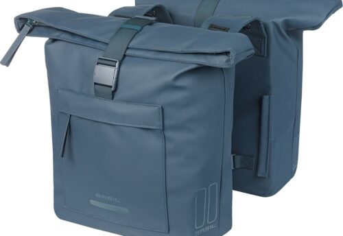 Basil Dubbele fietstas Brooklyn 41L Marineblauw