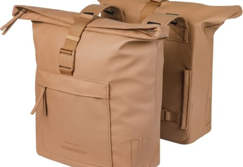 Basil Dubbele fietstas Brooklyn 41L Zand