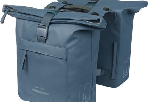 Basil Dubbele fietstas Brooklyn MIK 2.0 41L Marineblauw