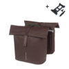 Basil Dubbele fietstas City MIK 2.0 Roasted Brown 28-32L