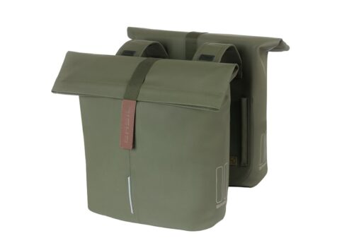 Basil Dubbele fietstas City Moss Green 32L
