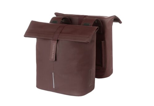 Basil Dubbele fietstas City Roasted Brown 32L