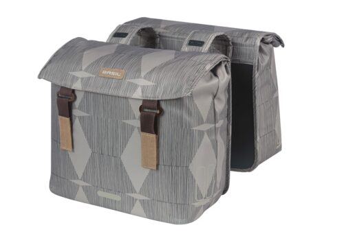 Basil Dubbele fietstas Elegance 40-49L Chateau Taupe
