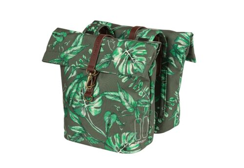 Basil Dubbele fietstas Ever-Green Thyme Groen 32L