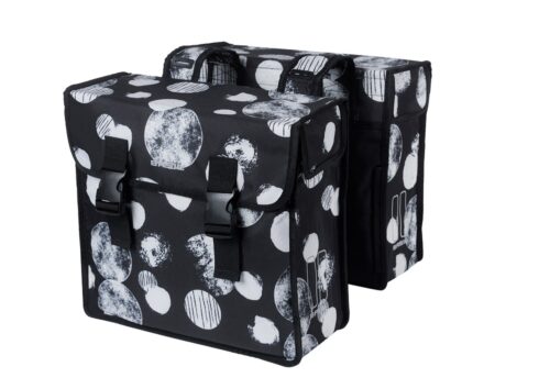 Basil Dubbele fietstas Mara XL Sphere 35L Zwart-Grijs