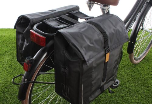 Basil Dubbele fietstas Urban Dry Double bag 50L Solid black