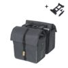 Basil Dubbele fietstas Urban Dry MIK 2.0 50L Charcoal Melee