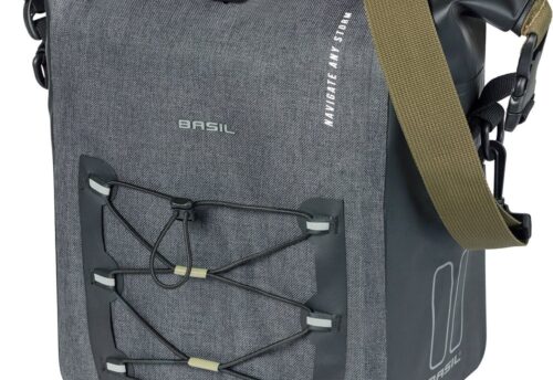 Basil Enkele Fietstas Navigator Storm M 12-15L Zwart