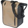 Basil Enkele Fietstas Rivo Tarpaulin M MIK Hooks 12-15L Zand/Zwart