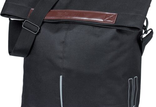 Basil Enkele fietstas City Shopper MIK Hooks 16L Black