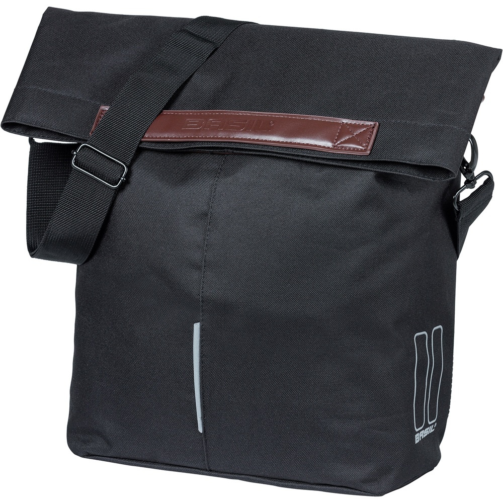 Basil Enkele fietstas City Shopper MIK Hooks 16L Black Basil Enkele fietstas City Shopper MIK Hooks 16L Black