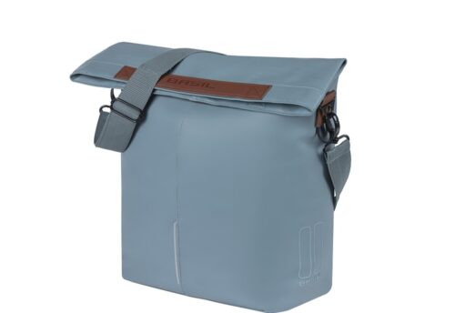 Basil Enkele fietstas City Shopper MIK Hooks 16L Graphite Blue