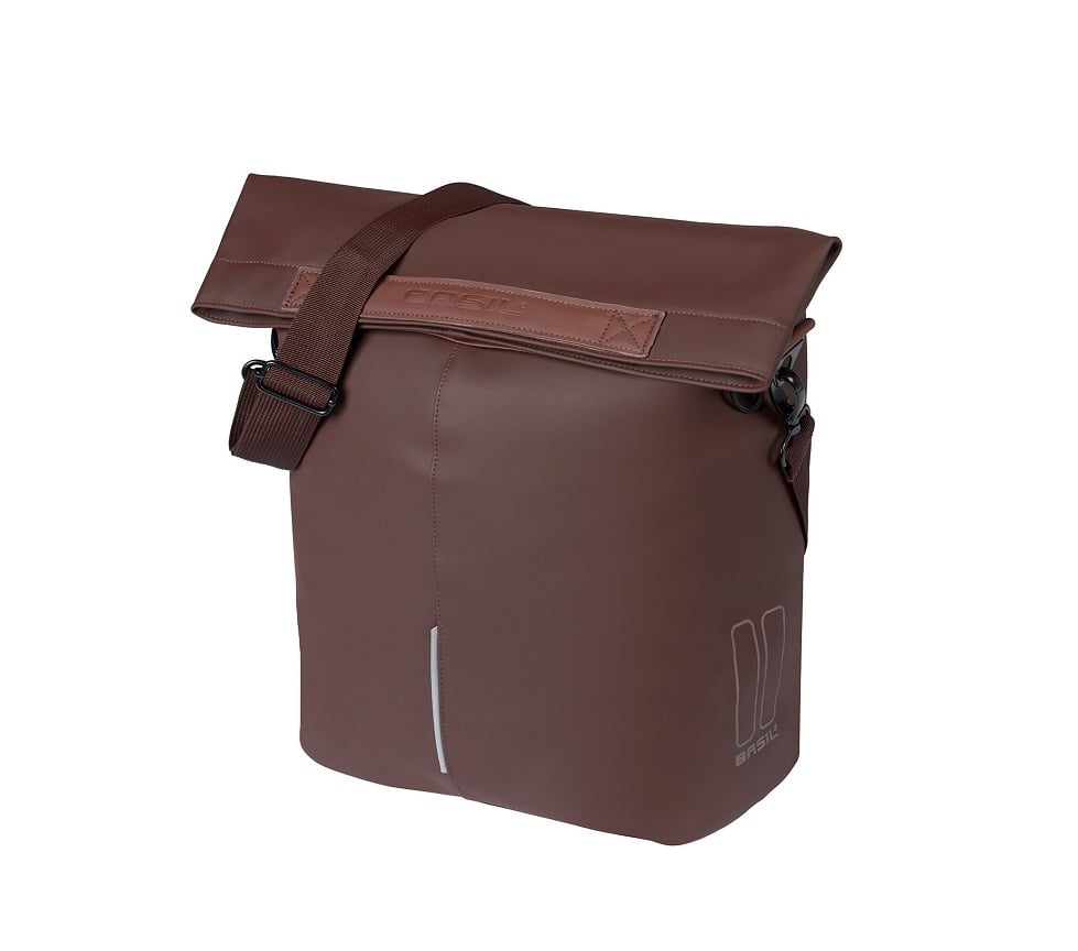 Basil Enkele fietstas City Shopper Roasted Brown 16L Basil Enkele fietstas City Shopper Roasted Brown 16L