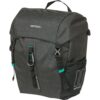Basil Enkele fietstas Discovery 365D M MIK Hooks 9L Zwart Melee