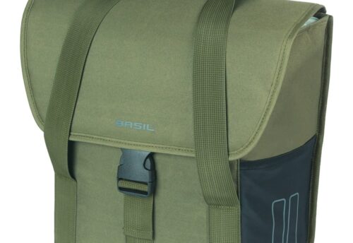 Basil Enkele fietstas Go 16L Groen