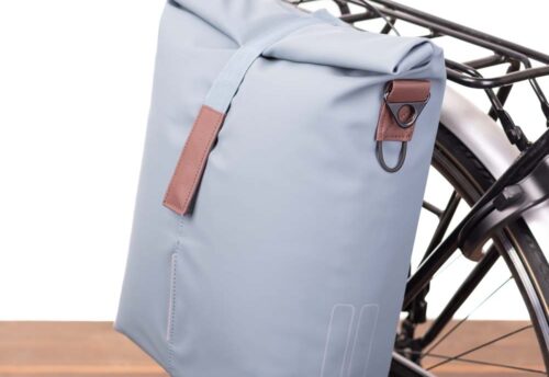 Basil Enkele fietstas Shopper City MIK Studs 16L Grafietblauw