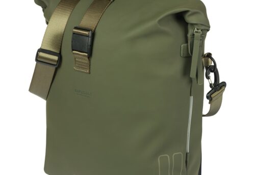 Basil Enkele fietstas SoHo Nordlicht MIK Studs 17L Mosgroen