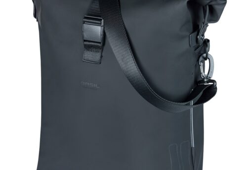 Basil Enkele fietstas SoHo Nordlicht MIK Studs 17L Zwart