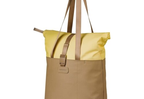 Basil Enkele fietstas Vive Shopper MIK Hooks 15-20L Zand/Geel