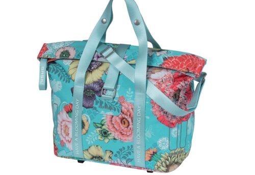 Basil Fietshandtas Bloom Field MIK-KF-haken 8-11L Blauw