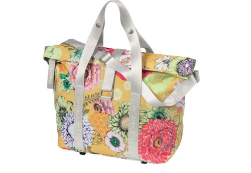 Basil Fietshandtas Bloom Field MIK-KF-haken 8-11L Geel