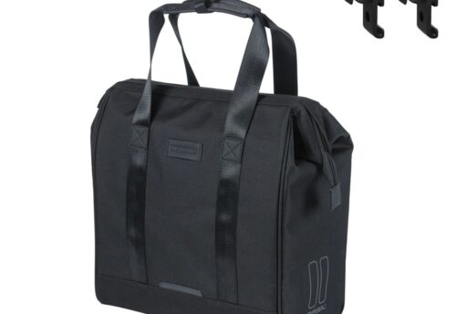 Basil Grand Fietsshopper MIK Hooks 23L Zwart