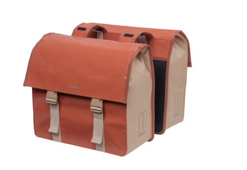 Basil Urban Load Dubbele fietstas 48-53L Terrarood
