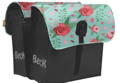 Beck Dubbele fietstas 35L Small Flowers