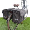 Beck Dubbele fietstas Canvas Medium 48L Grijs