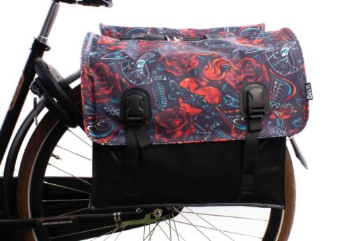Beck Dubbele fietstas Classic Tattoo 46L