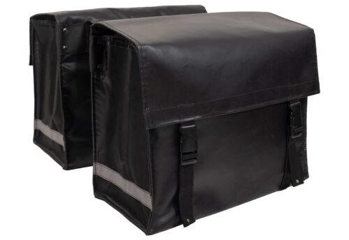 Beck Dubbele fietstas Nostalgic 52L Black Matte