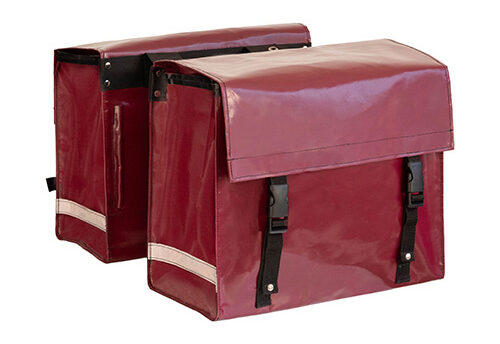 Beck Dubbele fietstas Nostalgic 52L Burgundy