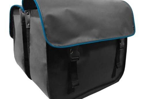 Beck Dubbele fietstas Organic Blauwe Bies 42L