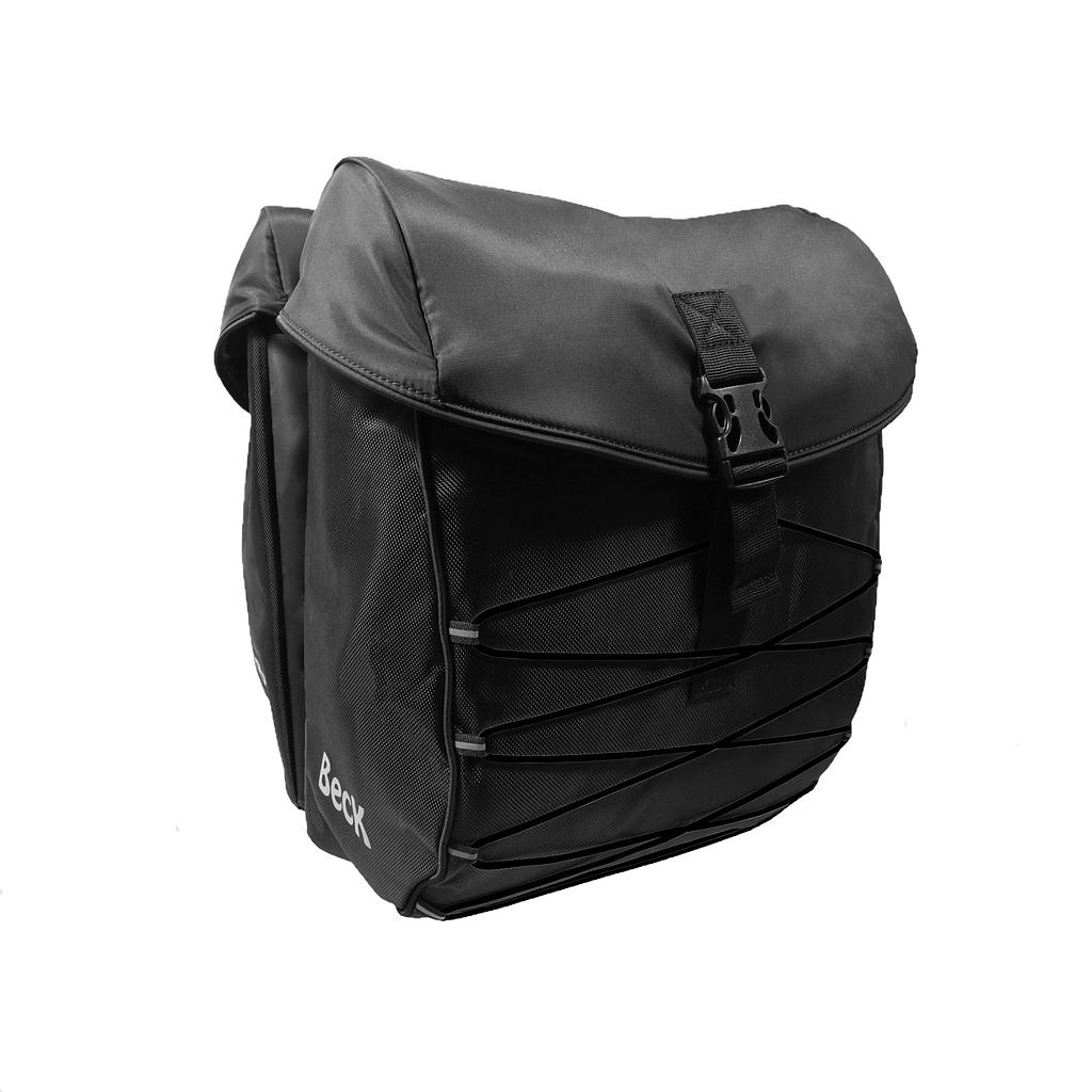 Beck Dubbele fietstas S.tar Zwart 36L Beck Dubbele fietstas S.tar Zwart 36L